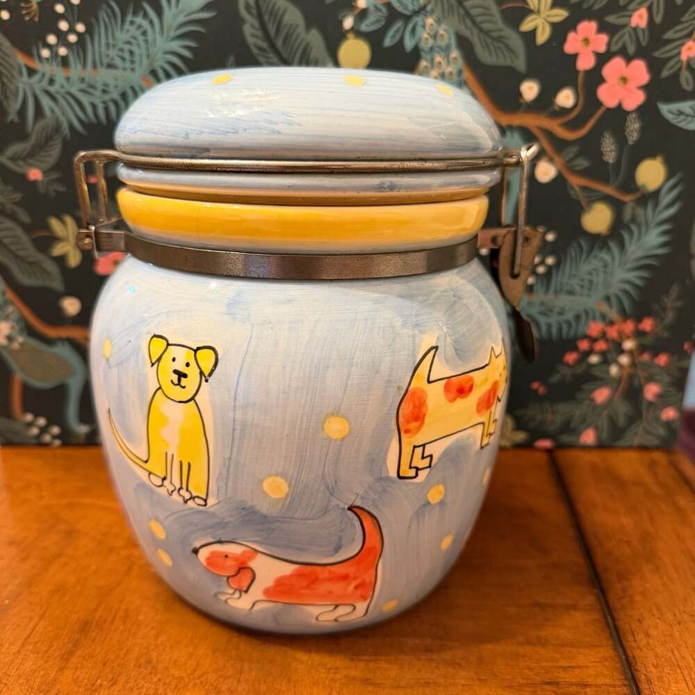 Danica Here Doggie Treat Jar